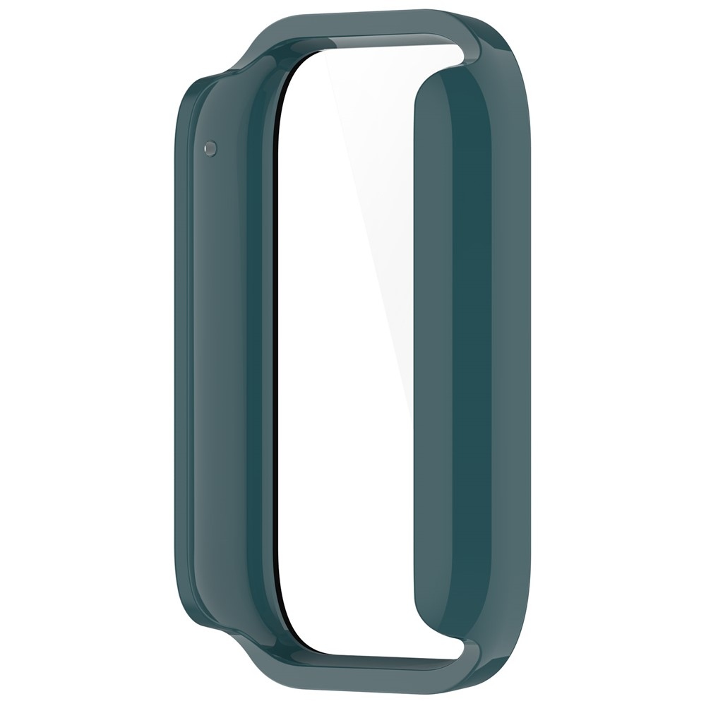 Overall plastové nasazovací pouzdro s ochranným sklem na Xiaomi Smart Band 8 Pro - zelené