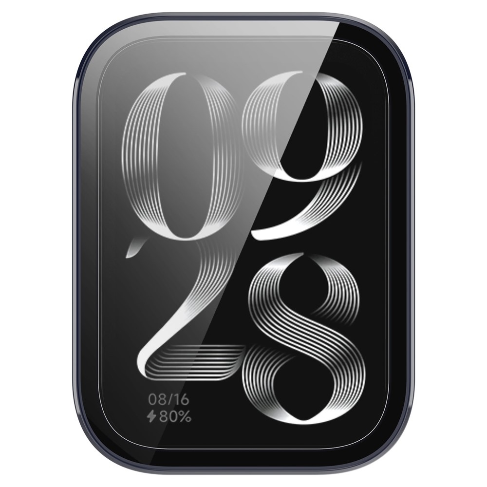 Overall plastové nasazovací pouzdro s ochranným sklem na Xiaomi Smart Band 9 Pro - modré