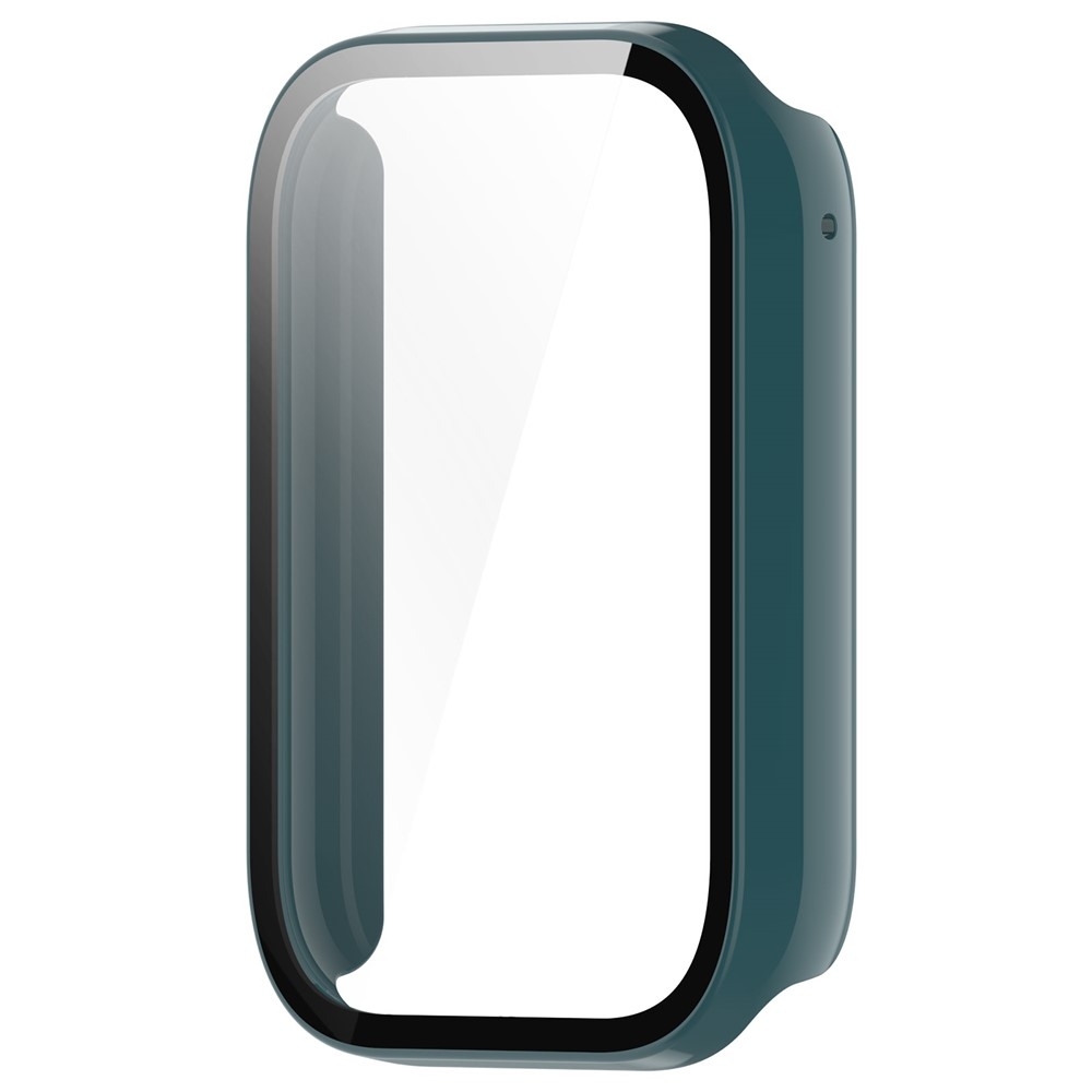 Overall plastové nasazovací pouzdro s ochranným sklem na Xiaomi Smart Band 9 Pro - zelené