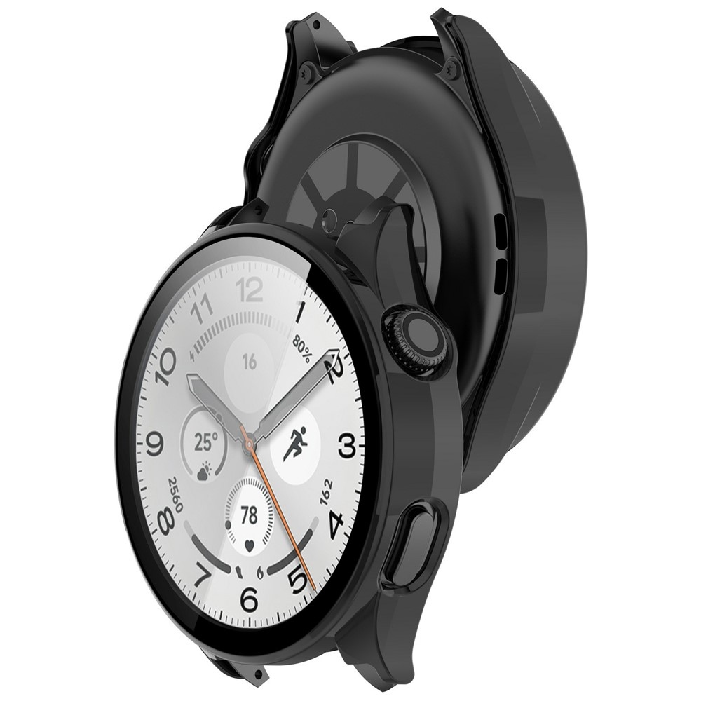 Overall plastové nasazovací pouzdro s ochranným sklem na Xiaomi Watch 5 - černé