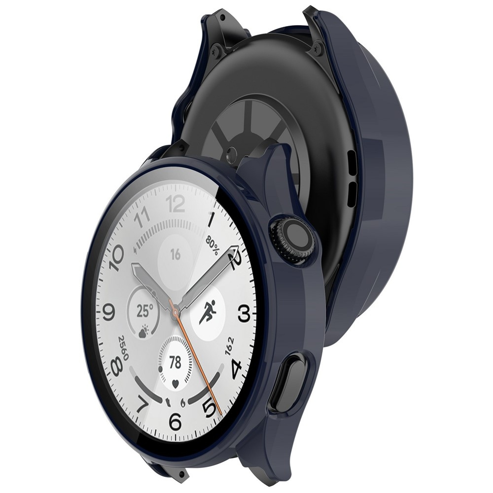 Overall plastové nasazovací pouzdro s ochranným sklem na Xiaomi Watch 5 - modré
