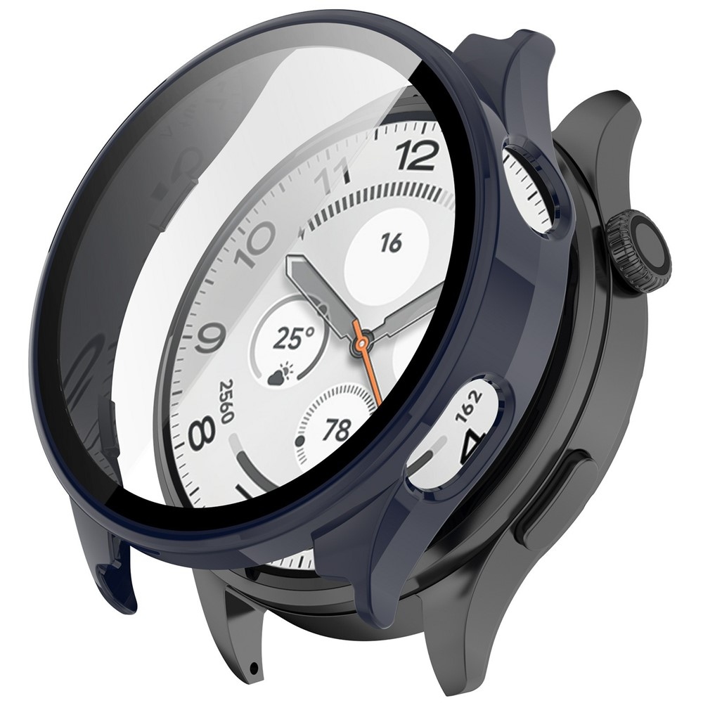 Overall plastové nasazovací pouzdro s ochranným sklem na Xiaomi Watch 5 - modré