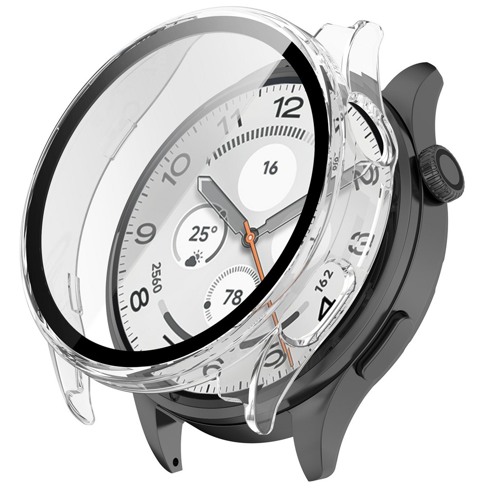Overall plastové nasazovací pouzdro s ochranným sklem na Xiaomi Watch 5 - průhledné