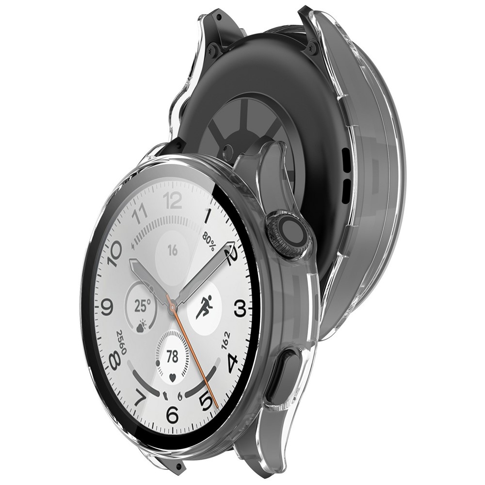 Overall plastové nasazovací pouzdro s ochranným sklem na Xiaomi Watch 5 - průhledné