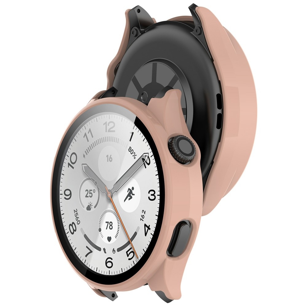 Overall plastové nasazovací pouzdro s ochranným sklem na Xiaomi Watch 5 - růžové