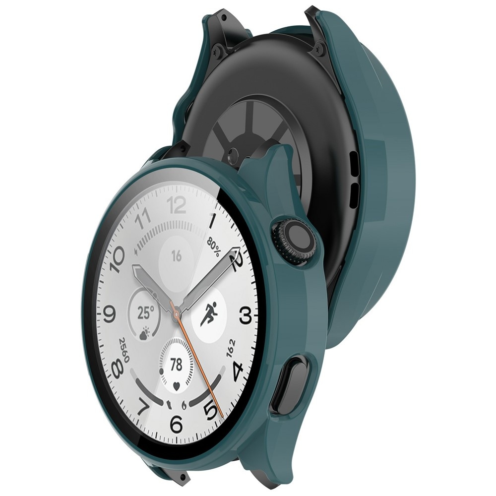 Overall plastové nasazovací pouzdro s ochranným sklem na Xiaomi Watch 5 - zelené