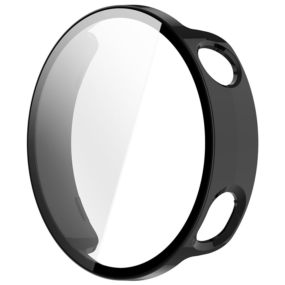 Overall plastové nasazovací pouzdro s ochranným sklem na Xiaomi Watch S4 41mm - černé