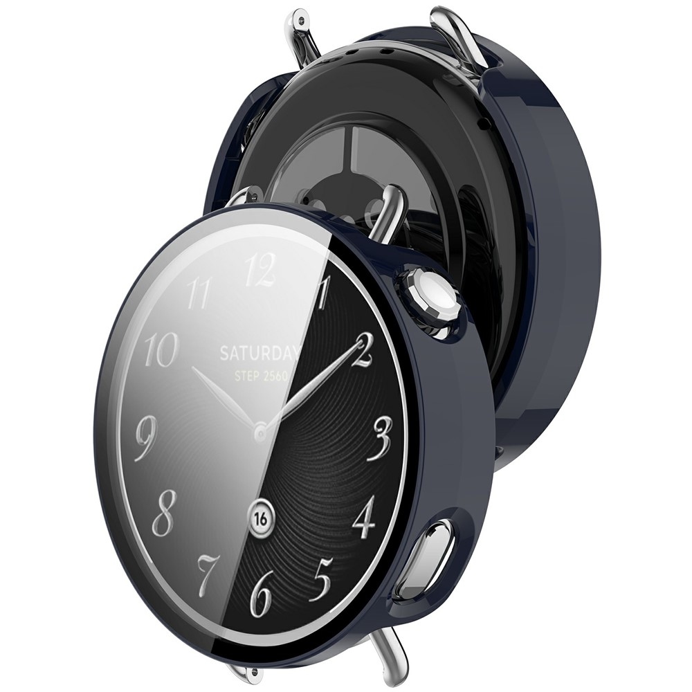 Overall plastové nasazovací pouzdro s ochranným sklem na Xiaomi Watch S4 41mm - modré