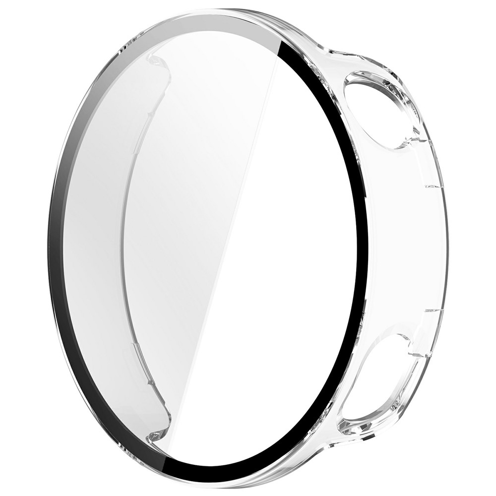 Overall plastové nasazovací pouzdro s ochranným sklem na Xiaomi Watch S4 41mm - průhledné