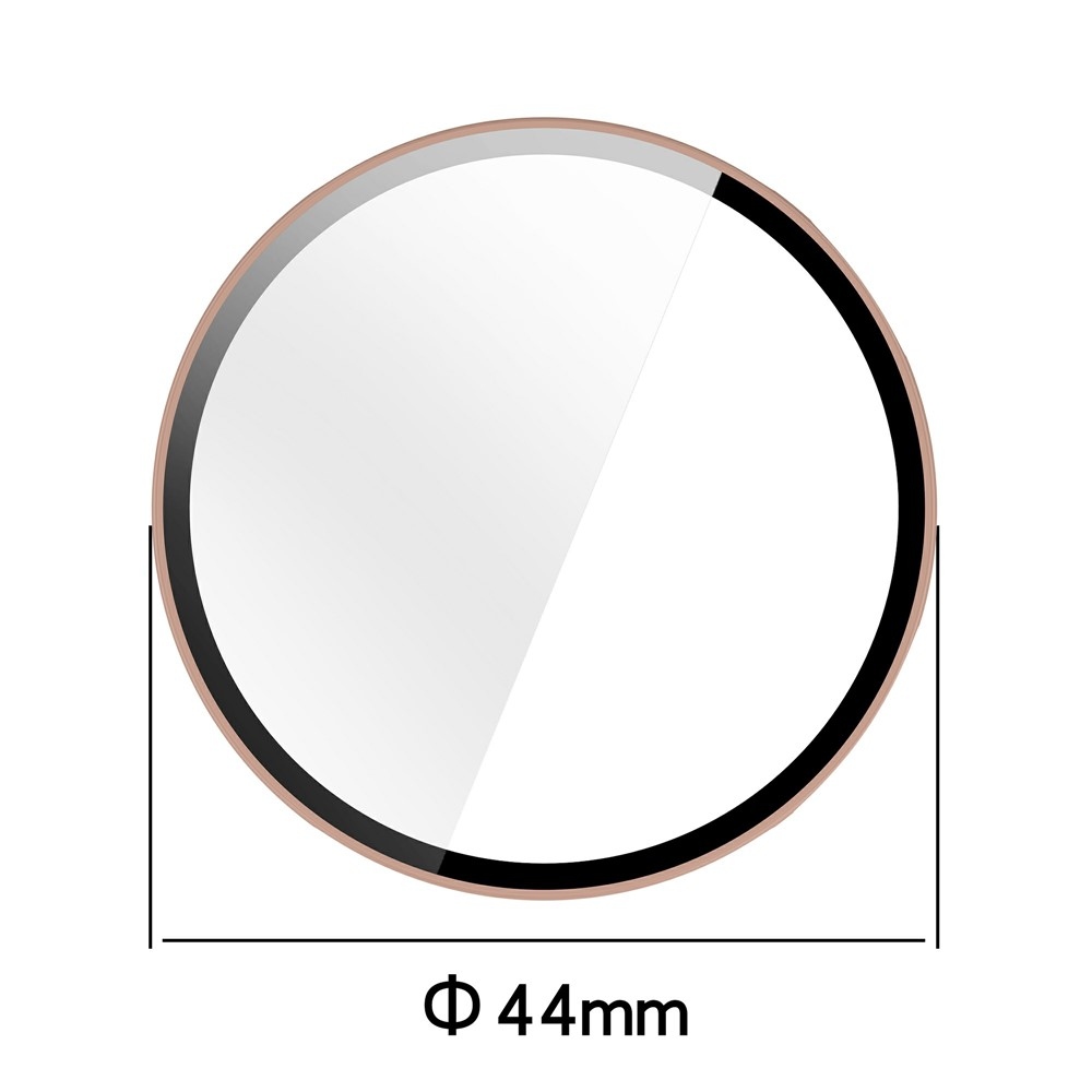 Overall plastové nasazovací pouzdro s ochranným sklem na Xiaomi Watch S4 41mm - růžové