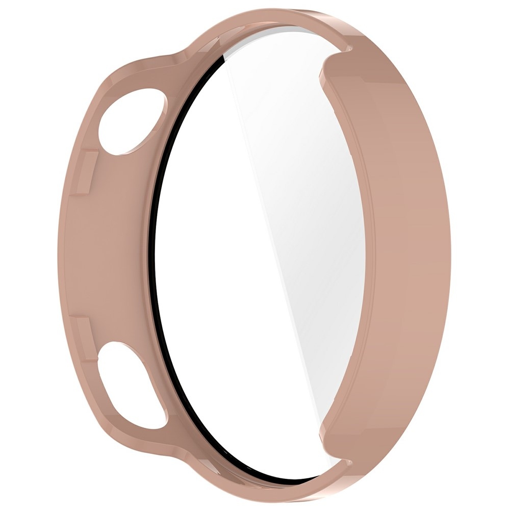 Overall plastové nasazovací pouzdro s ochranným sklem na Xiaomi Watch S4 41mm - růžové