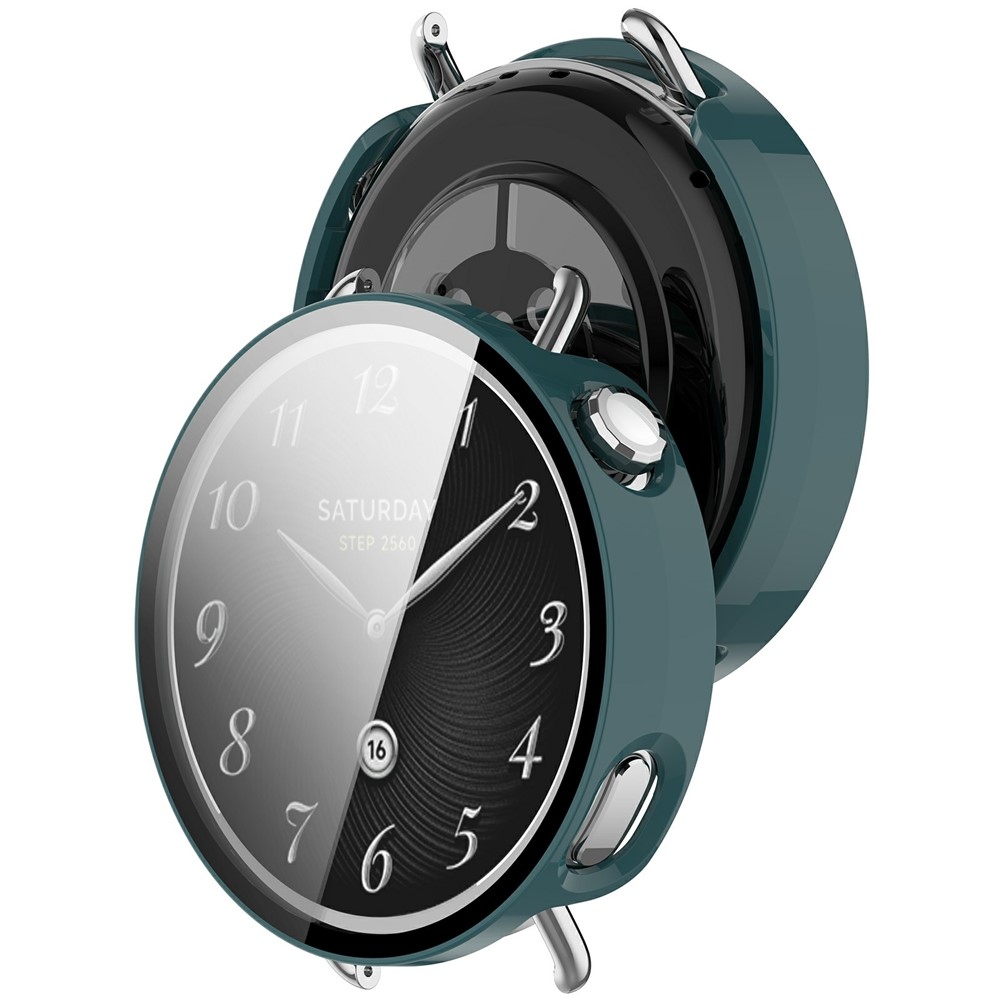 Overall plastové nasazovací pouzdro s ochranným sklem na Xiaomi Watch S4 41mm - zelené