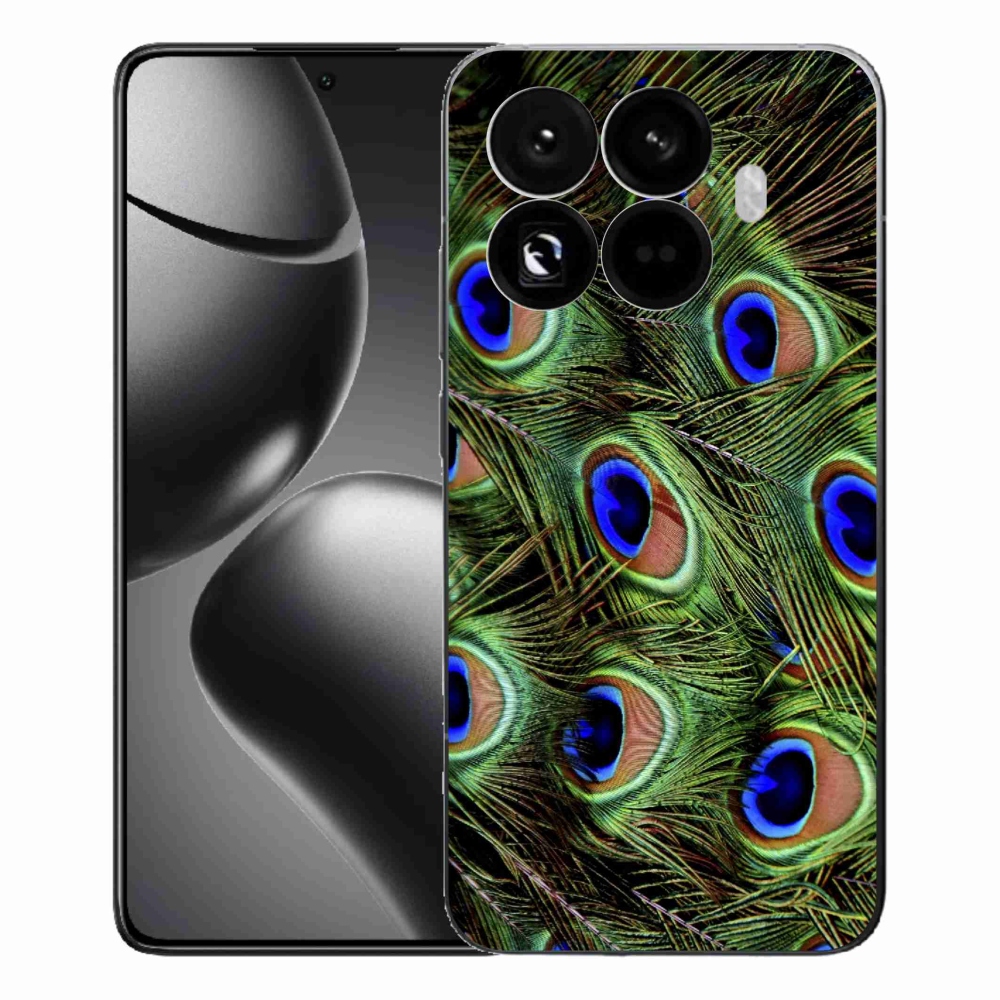 Gelový kryt mmCase na Xiaomi 15T Pro - paví peří