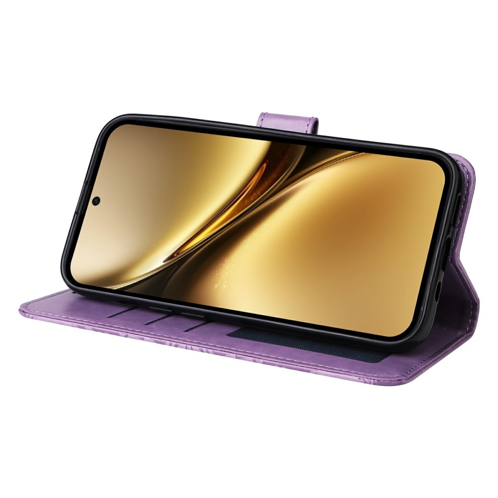 Sunflower knížkové pouzdro na Vivo X200 Pro 5G - fialové