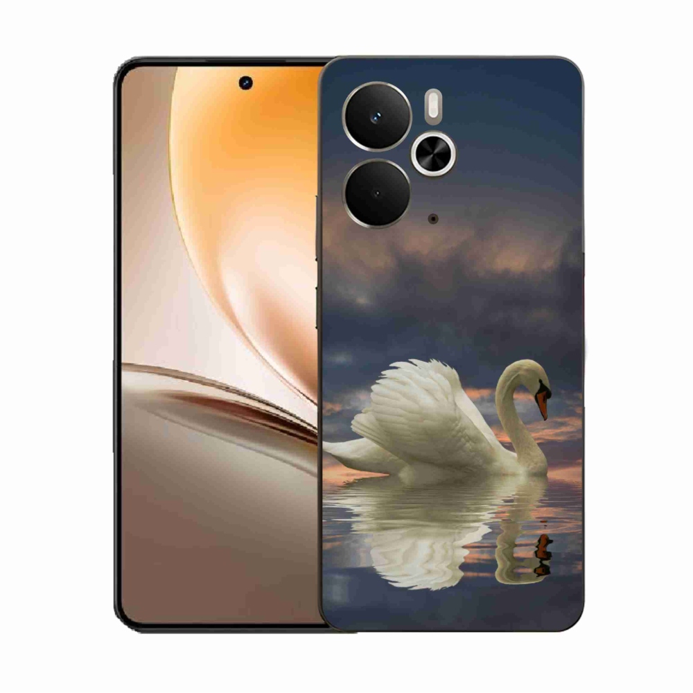 Gelový kryt mmCase na Realme 14 5G - labuť
