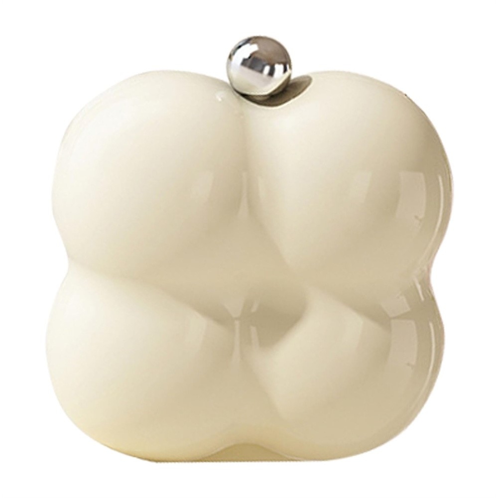 Mini organizér na léky a šperky se 7 přihrádkami - květinový bílý