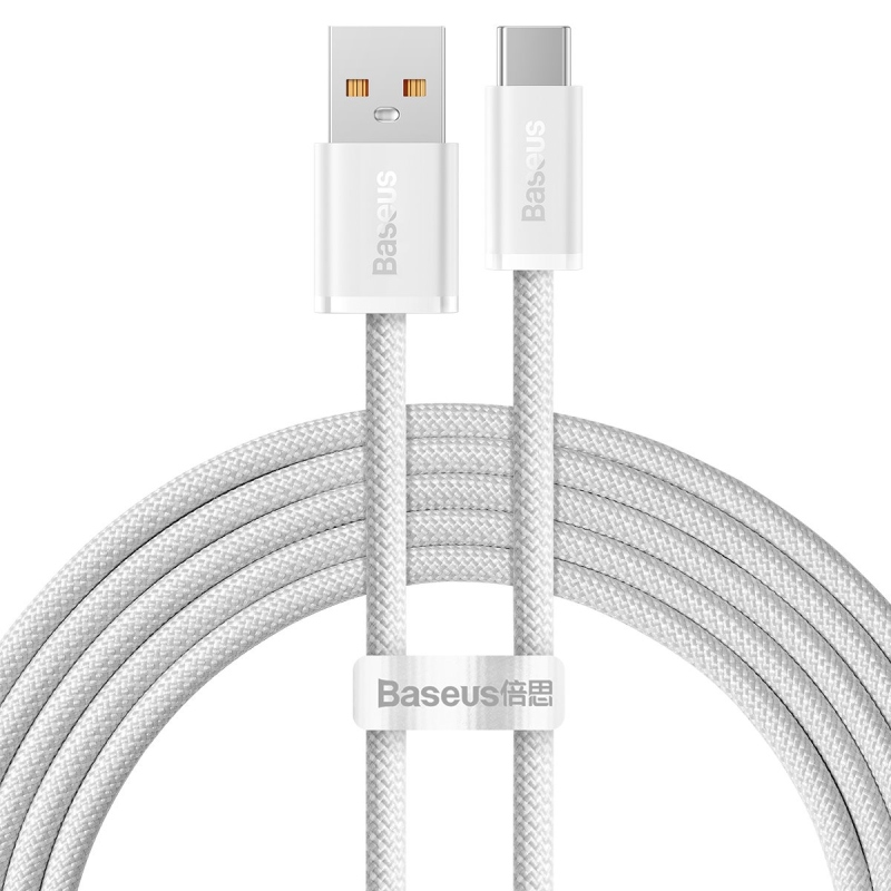 Baseus Dynamic Series Fast Charging Datový Kabel USB-A - USB-C 100W 2m White