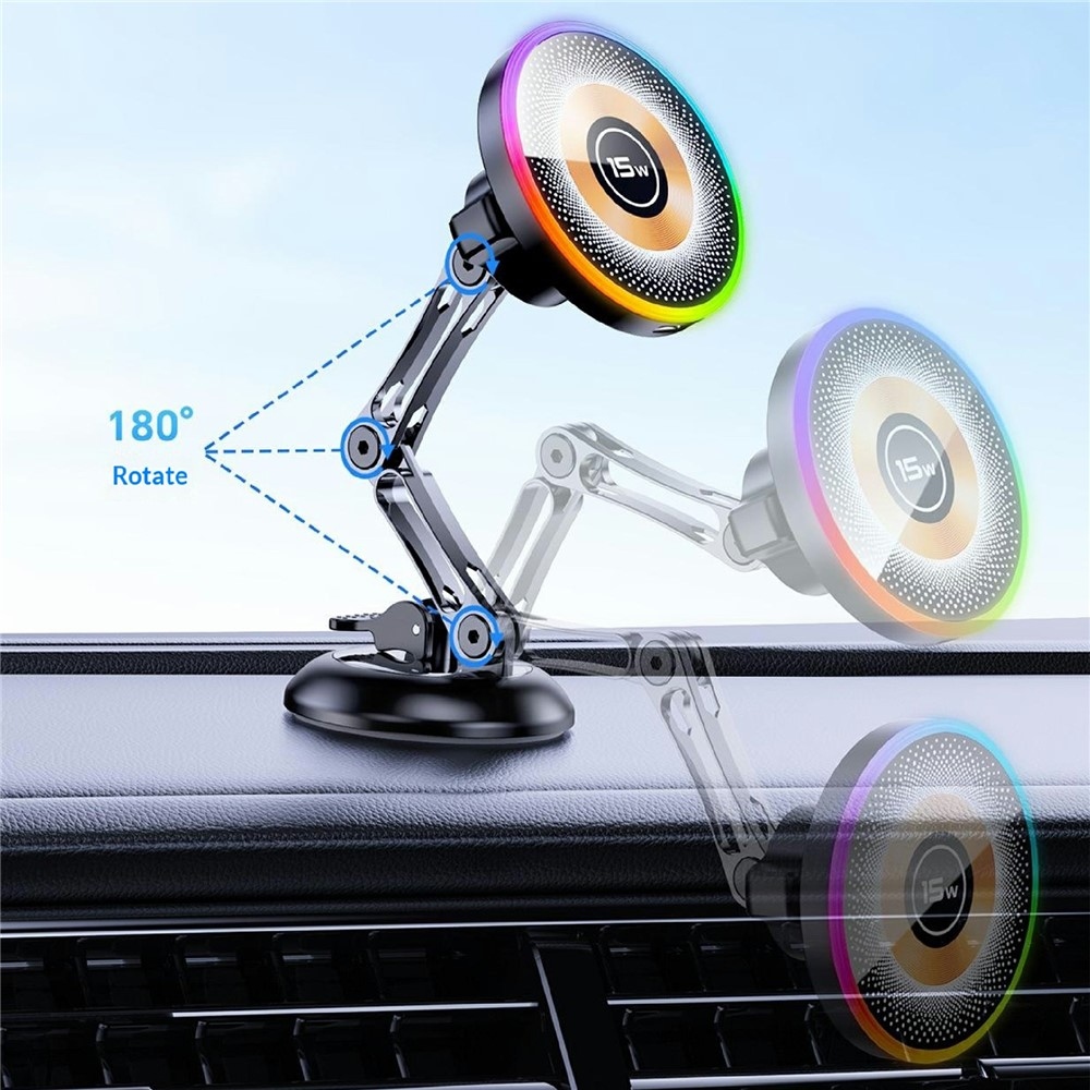 AKD255 magnetický držák do auta s bezdrátovým nabíjením 15 W