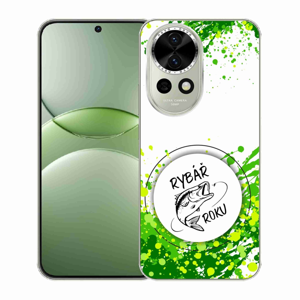 Gelový kryt mmCase na Huawei Nova 13 5G - rybář roku bílé pozadí