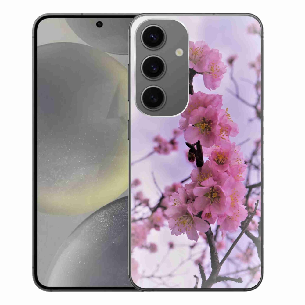 Gelový kryt mmCase na Samsung Galaxy S24+ - květiny 7