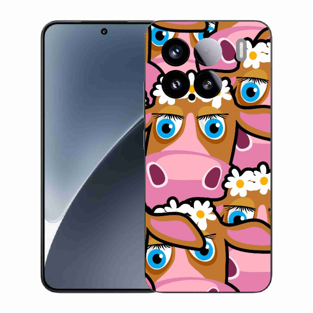 Gelový kryt mmCase na Xiaomi 15 - kreslené kravičky