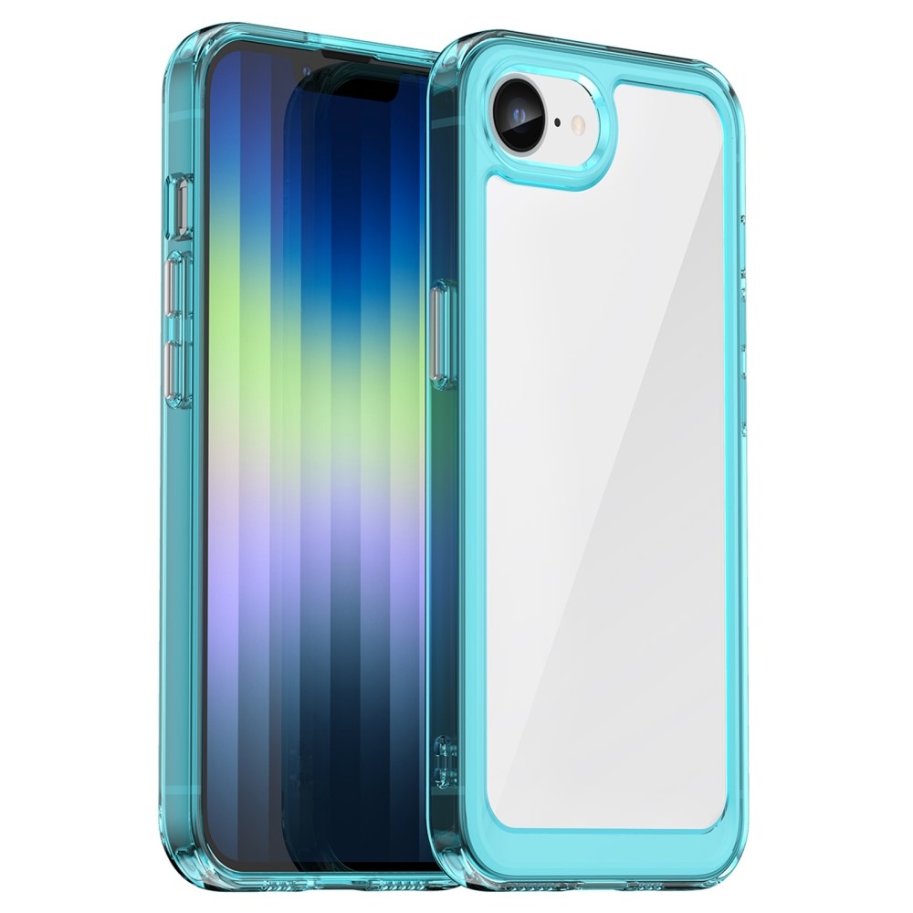 Gelový obal s pevnými zády na iPhone 16e - světlemodrý