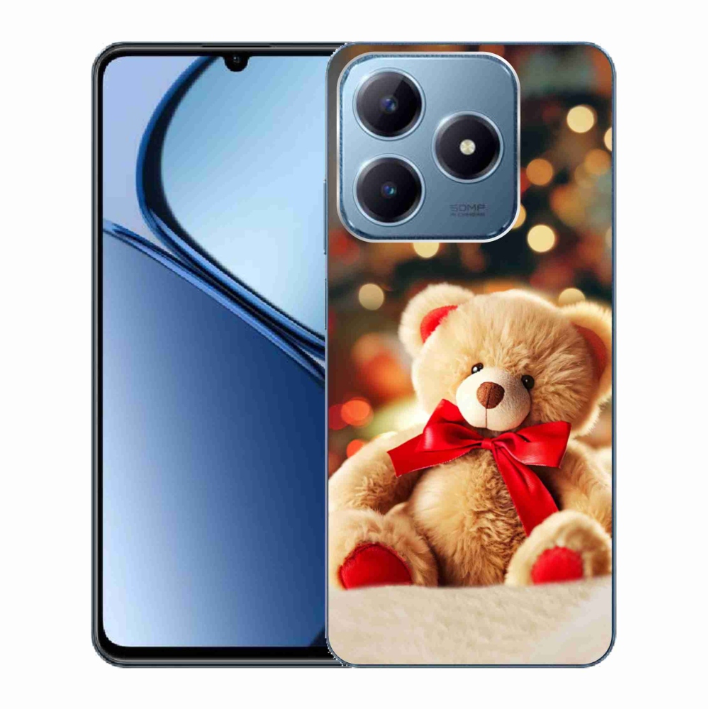 Gelový kryt mmCase na Realme C63 - plyšový medvídek