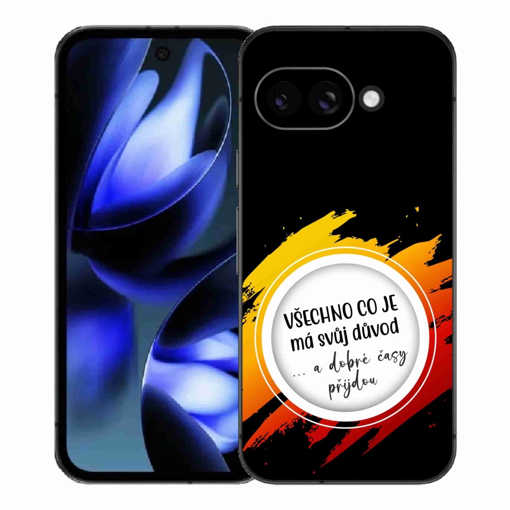 Gelový kryt mmCase na Google Pixel 9a - citát 3 černé pozadí