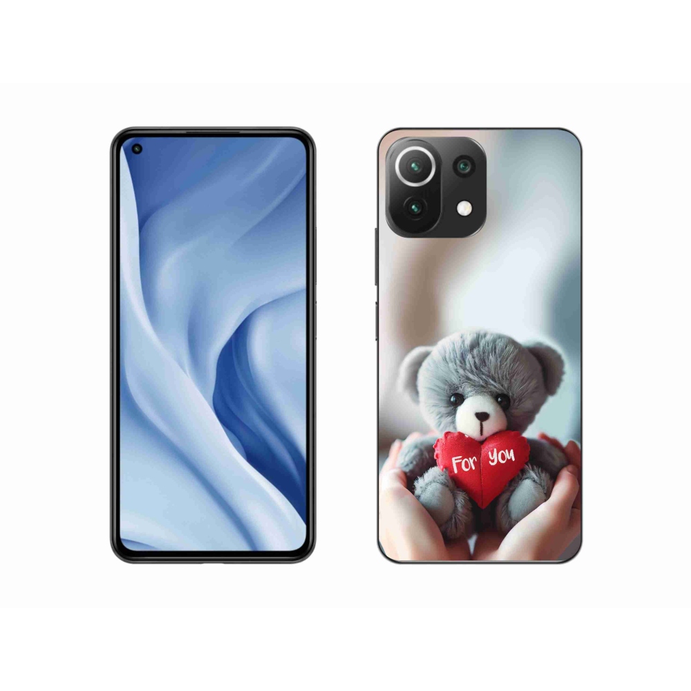 Gelový kryt mmCase na Xiaomi 11 Lite 5G NE - medvídek pro zamilované