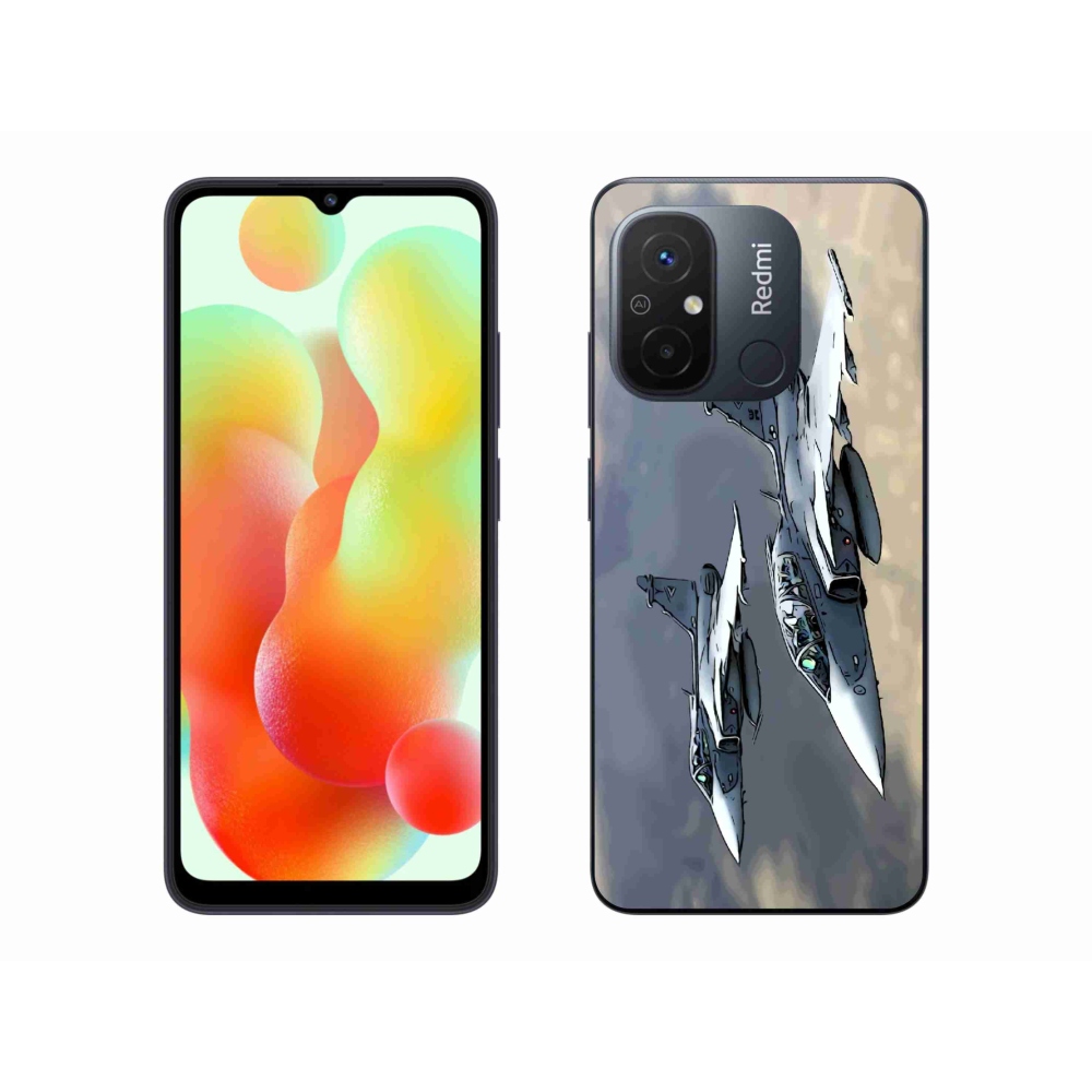 Gelový kryt mmCase na Xiaomi Redmi 12C - stíhačky