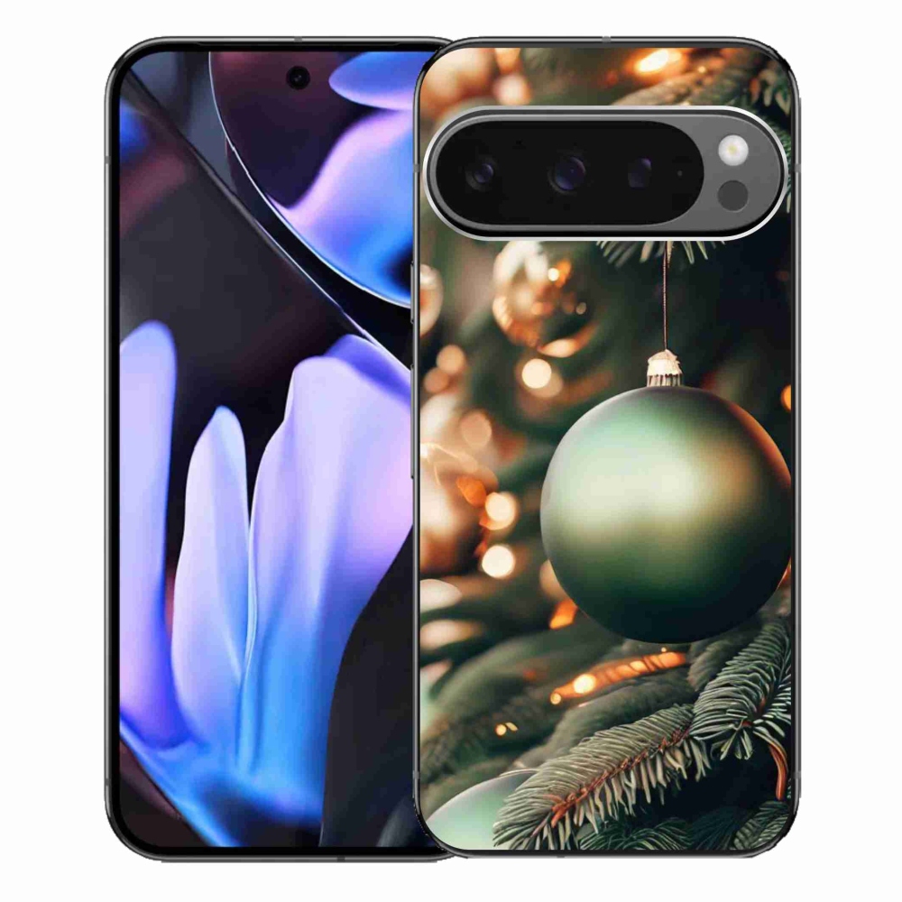 Gelový kryt mmCase na Google Pixel 9 Pro XL - vánoční ozdoby 1