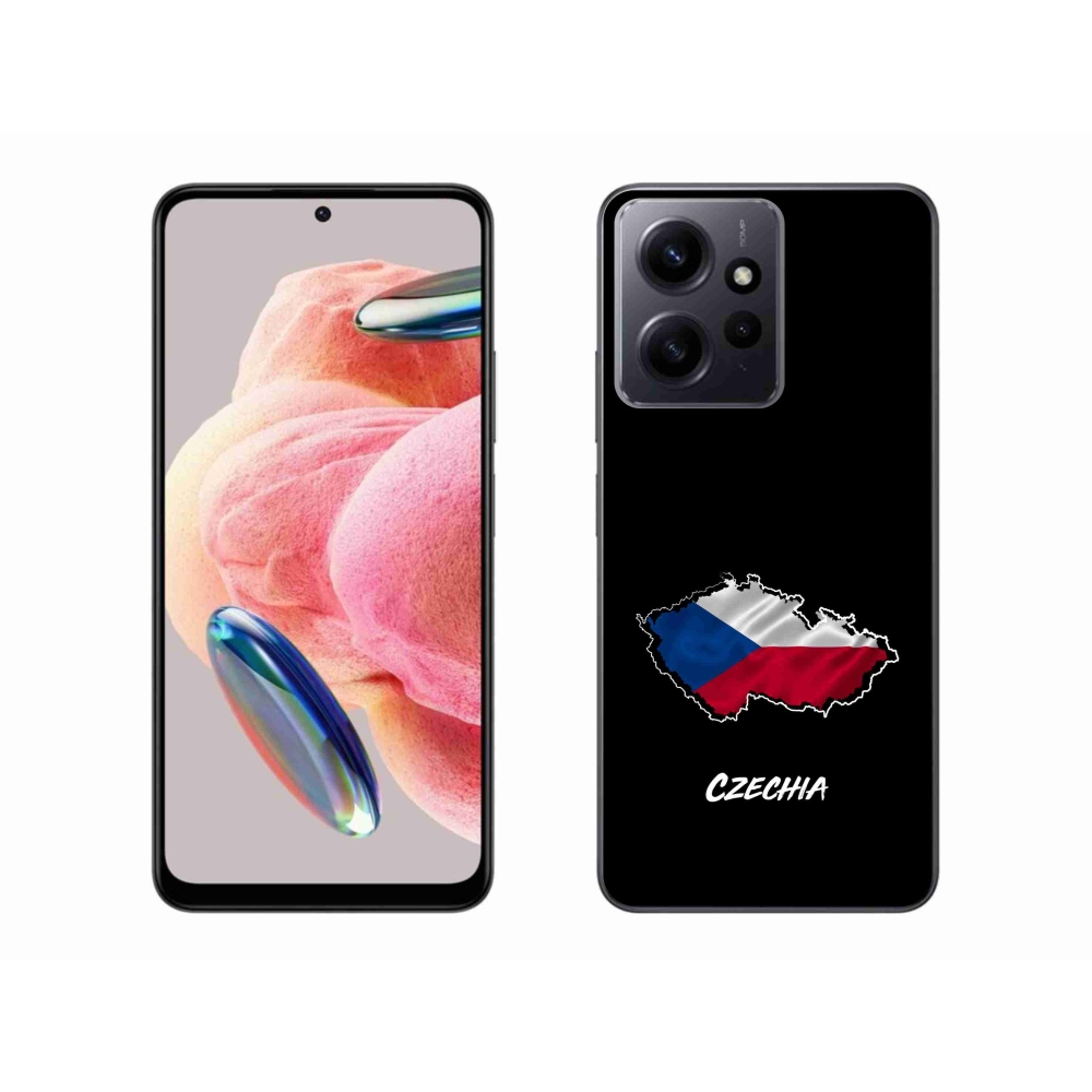 Gelový kryt mmCase na Xiaomi Redmi Note 12 4G - Czechia černé pozadí