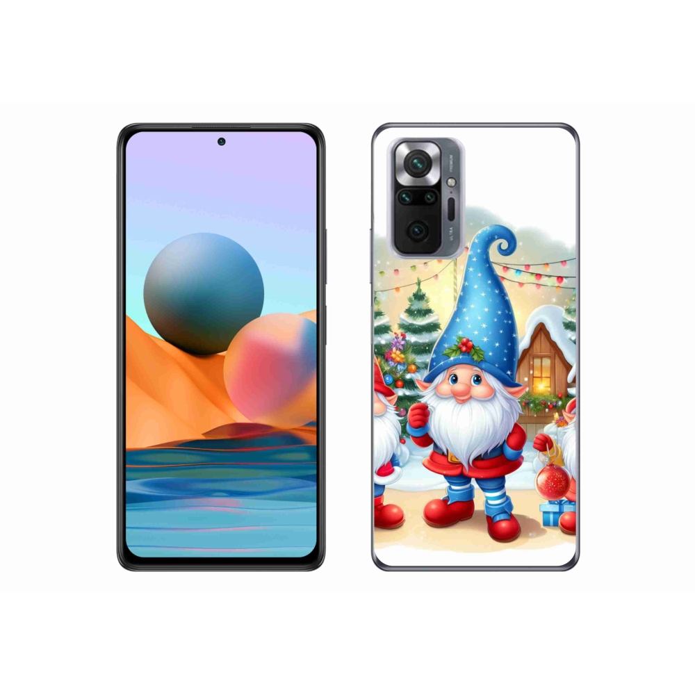 Gelový kryt mmCase na Xiaomi Redmi Note 10 Pro - vánoční skřítci