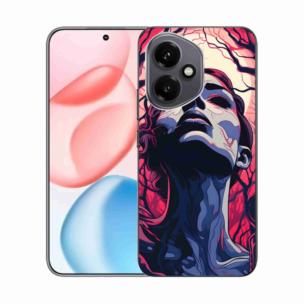 Gelový kryt mmCase na Honor 400 - abstraktní obličej