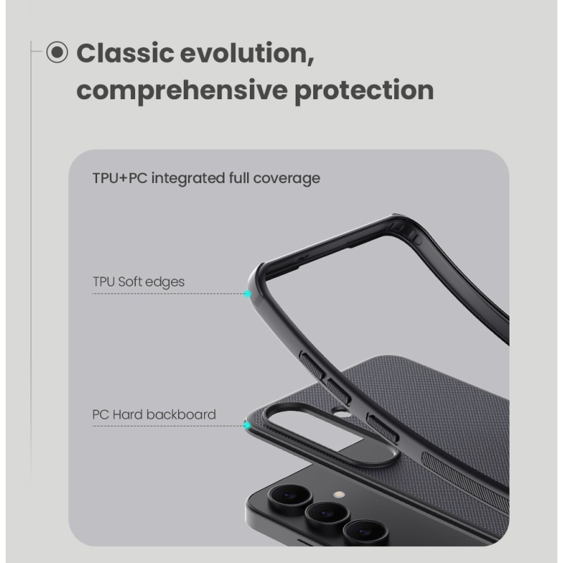Nillkin Super Frosted PRO Magnetic Zadní Kryt pro Samsung Galaxy S25 FE Black