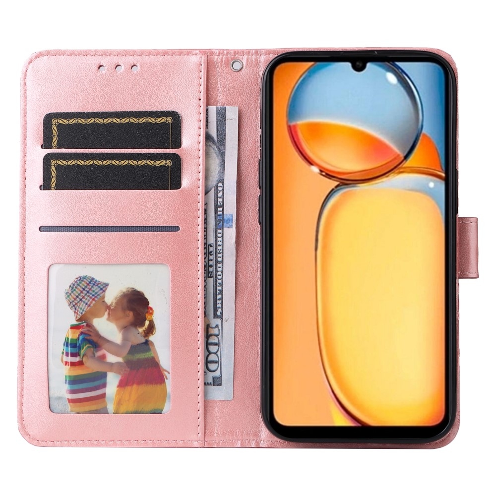 Sunflower knížkové pouzdro na Xiaomi Poco C65/Redmi 13C - růžové