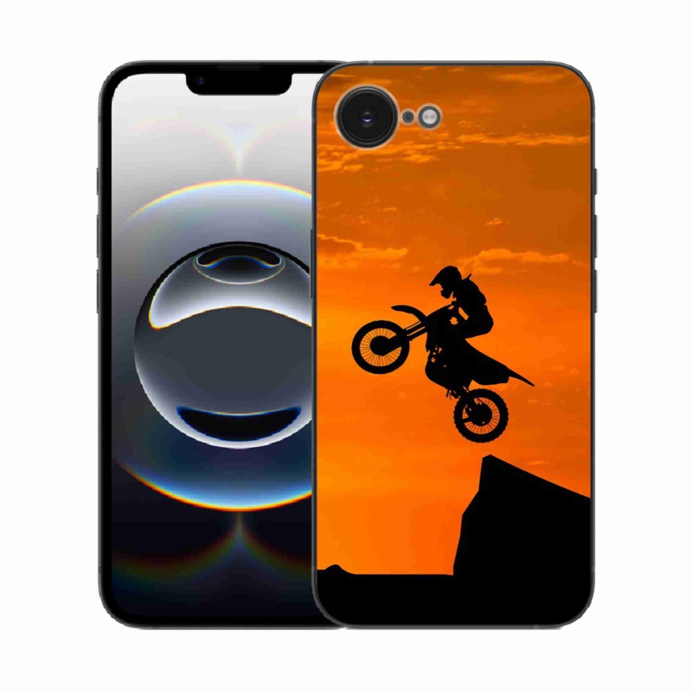 Gelový kryt mmCase na iPhone 16e - motocross
