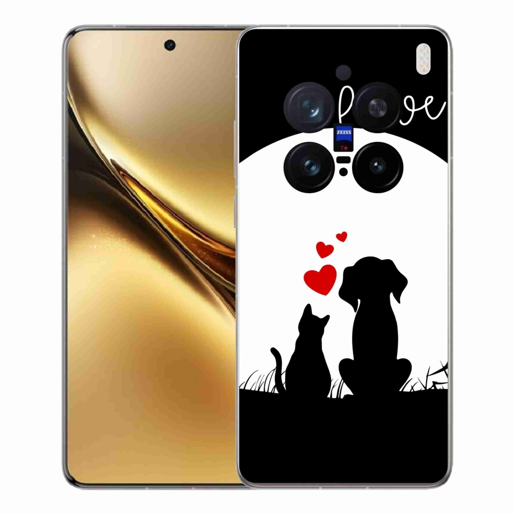 Gelový kryt mmCase na Vivo X200 Pro 5G - zvířecí láska