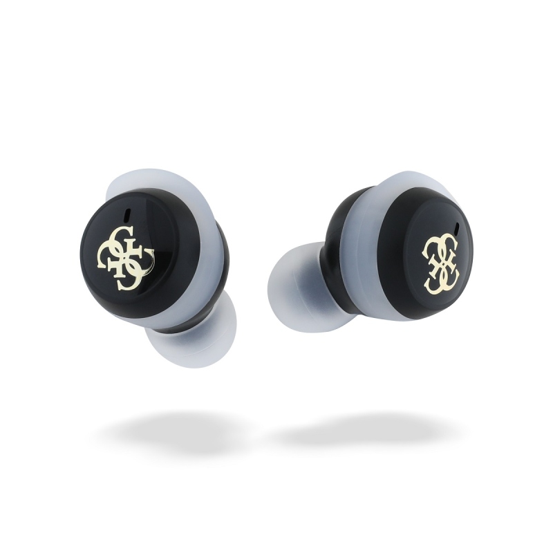 Guess 4G Logo Mini TWS Bezdrátová Sluchátka Black