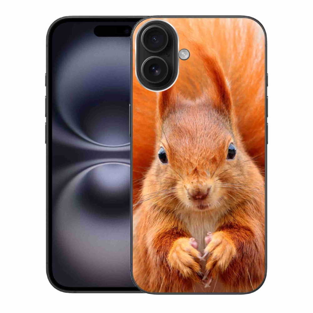 Gelový kryt mmCase na iPhone 16 Plus - veverka