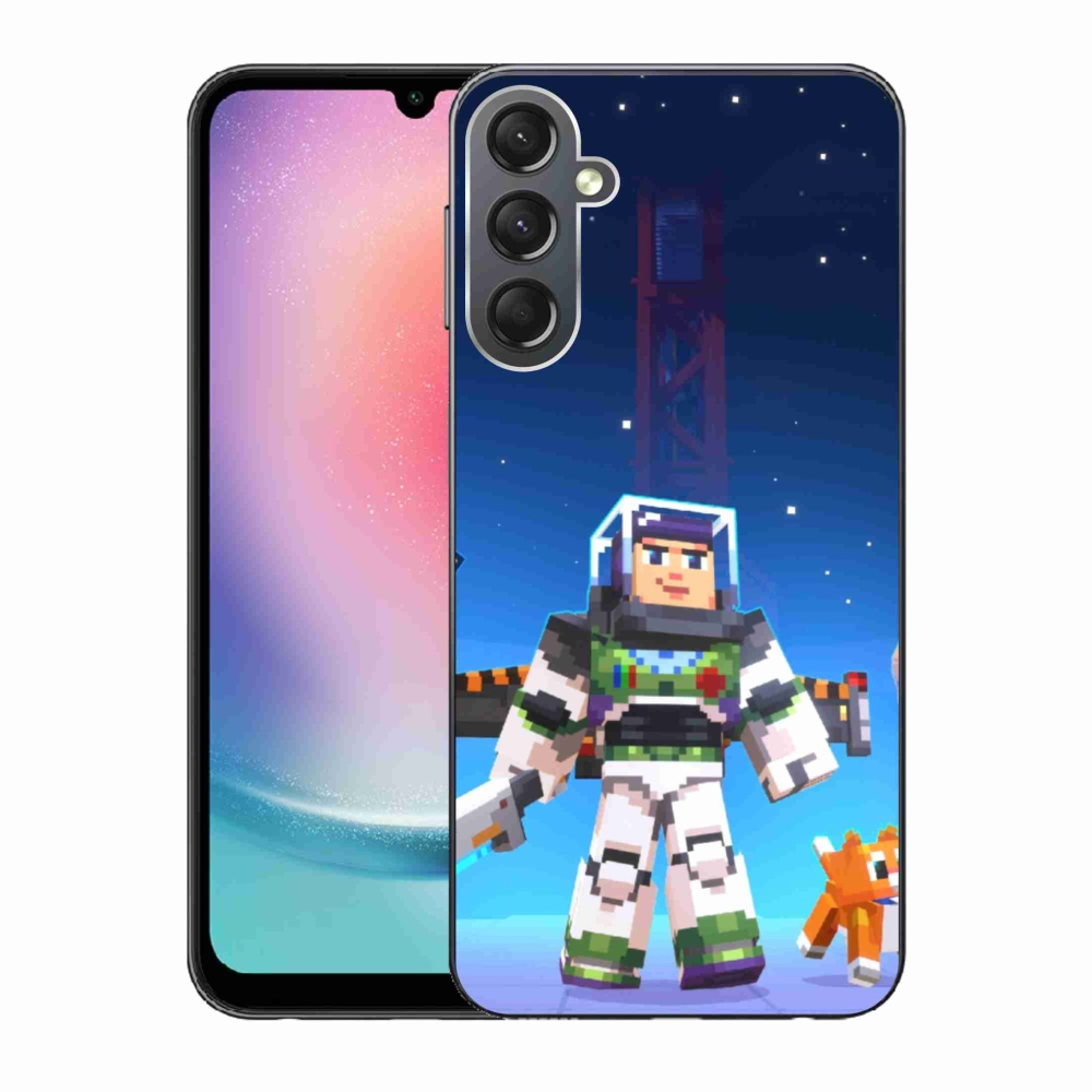 Gelový kryt mmCase na Samsung Galaxy A24 - minecraft 2