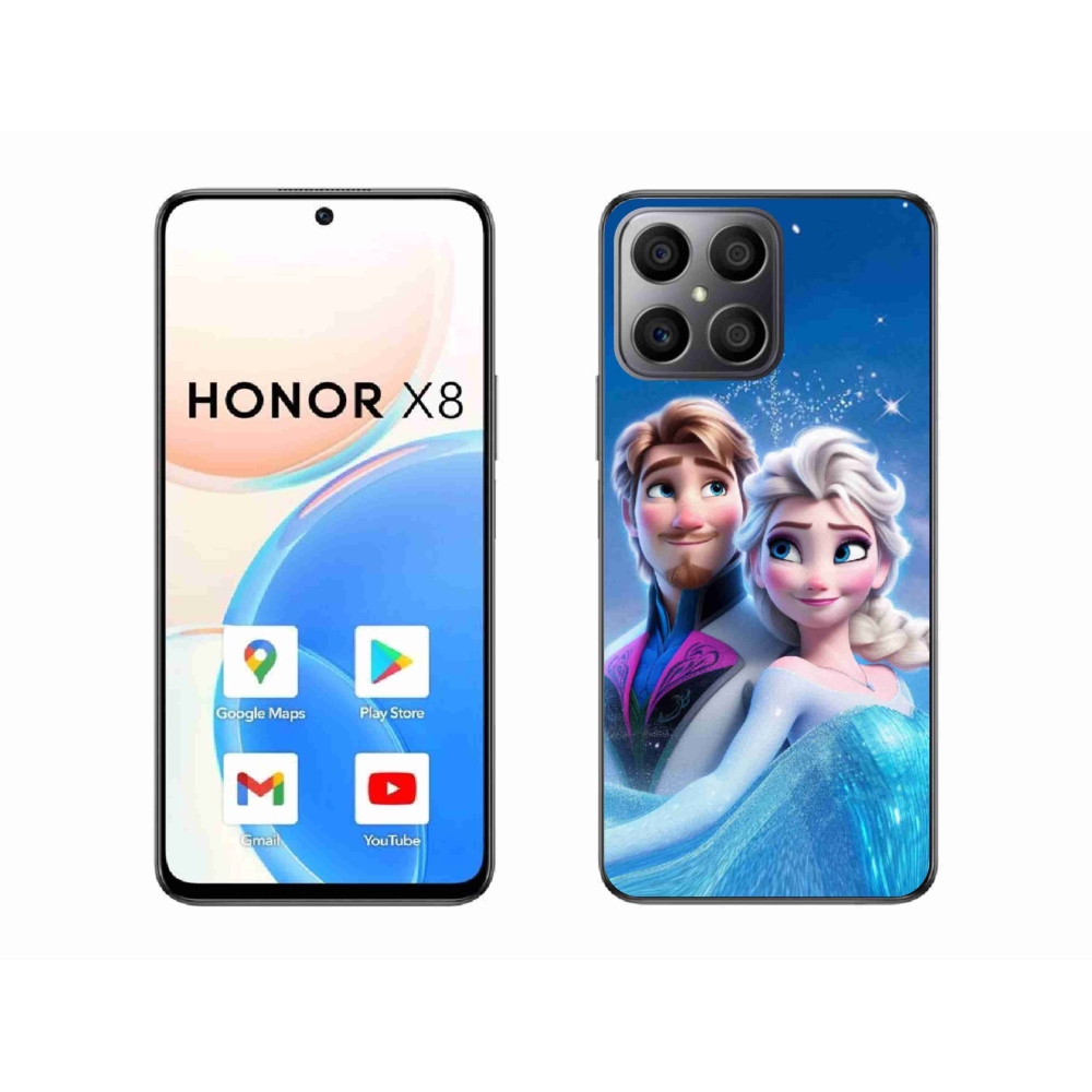 Gelový kryt mmCase na Honor X8 4G - ledové království 1