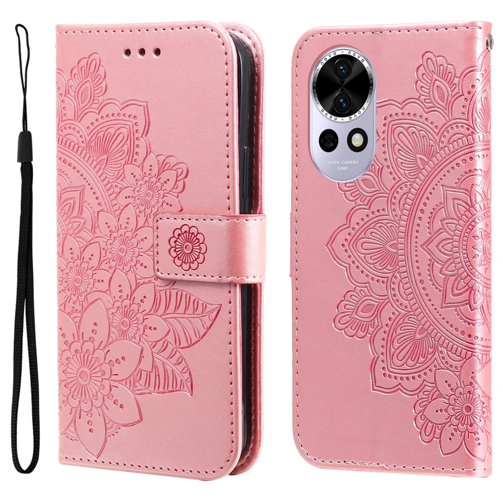 Mandala knížkové pouzdro na Huawei Nova 13 5G - růžové