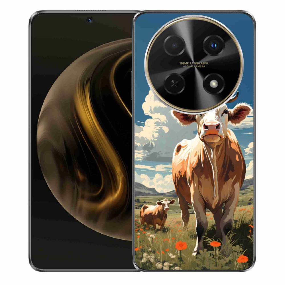 Gelový kryt mmCase na Huawei Nova 12i - krávy na louce