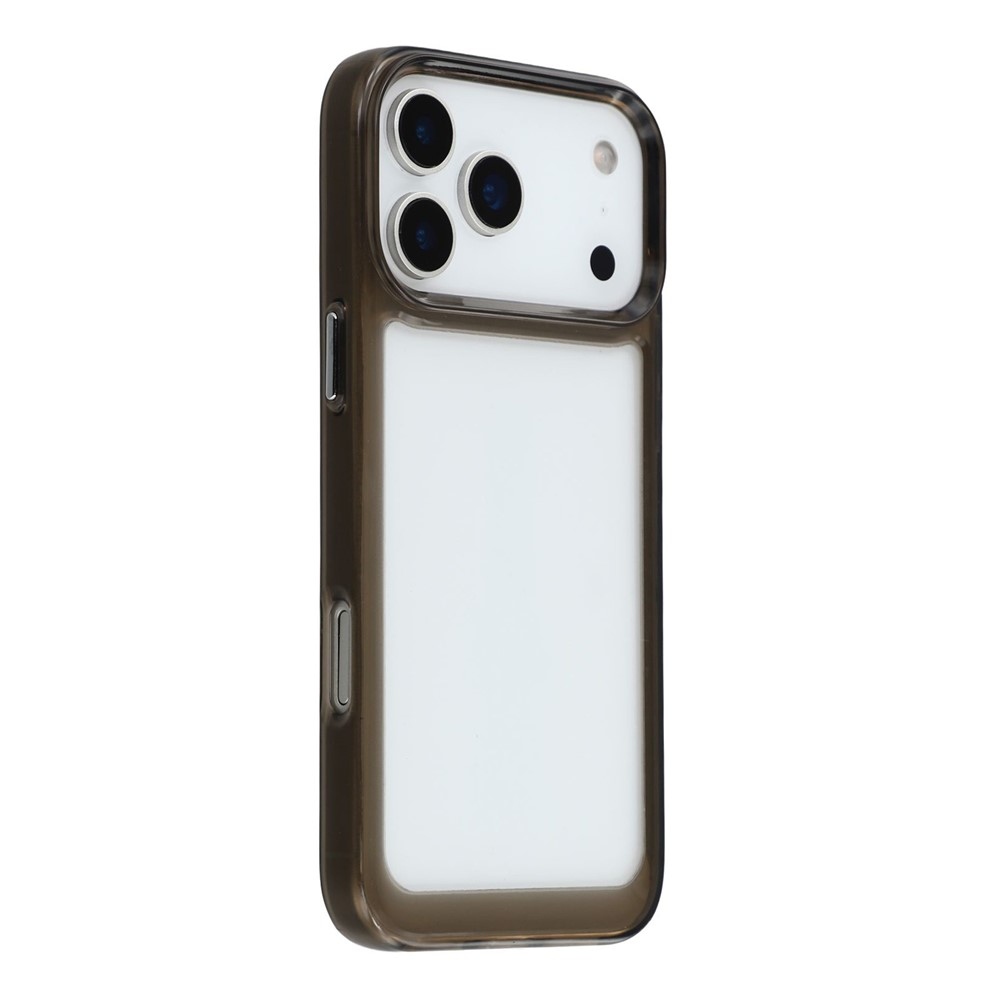 Gelový obal s pevnými zády na iPhone 17 Pro Max - černý