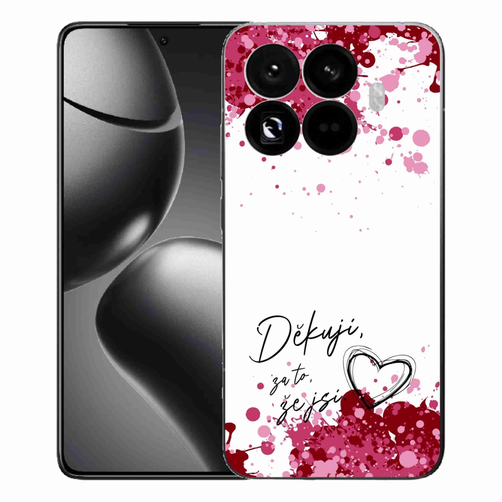 Gelový kryt mmCase na Xiaomi 15T Pro - zamilovaný text 2 bílé pozadí
