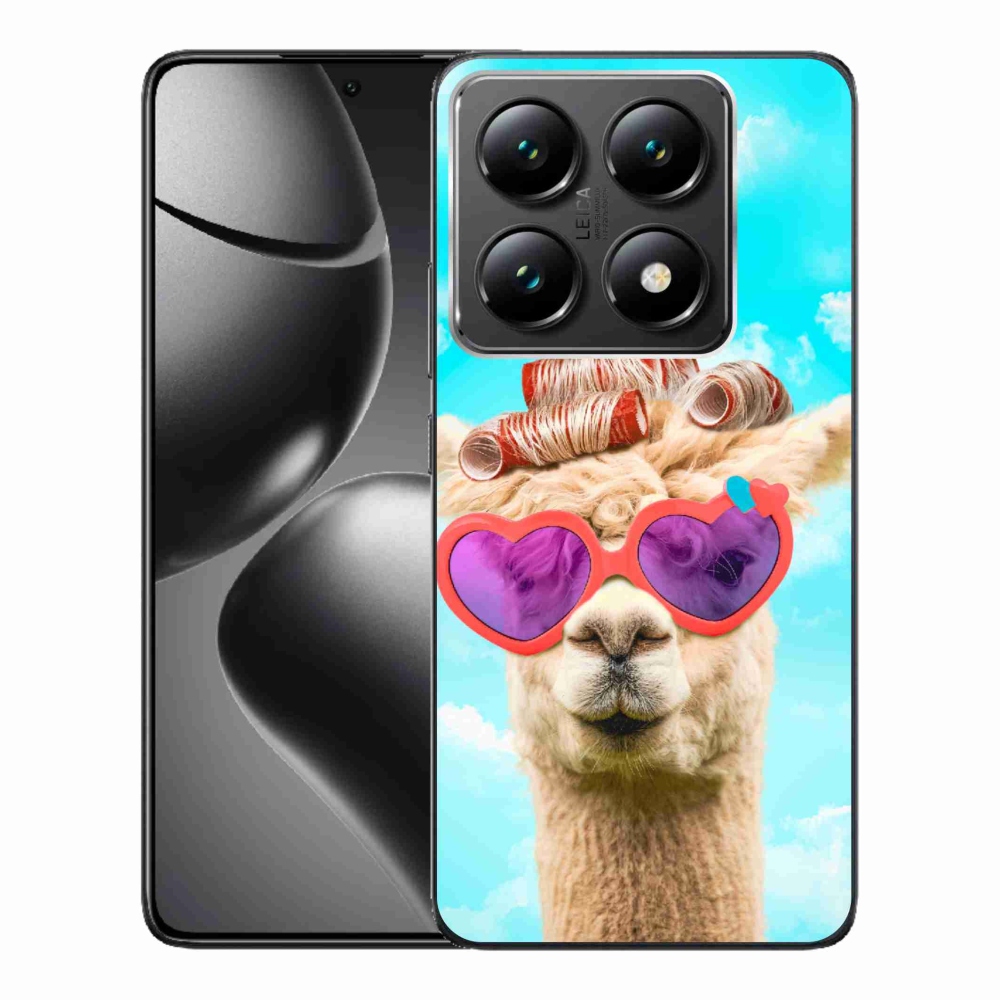 Gelový kryt mmCase na Xiaomi 14T Pro - lama s brýlemi