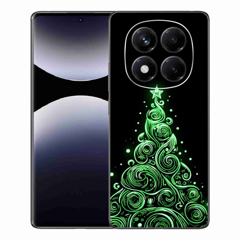 Gelový kryt mmCase na Xiaomi Redmi Note 14 Pro - neonový vánoční stromek 3
