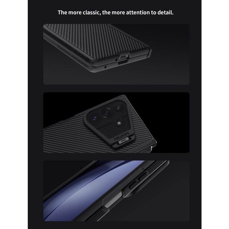 Nillkin CamShield Prop Magnetic Pen Slot (Transparent Lens) Zadní Kryt pro Samsung Galaxy Z Fold 8 Ultra Black