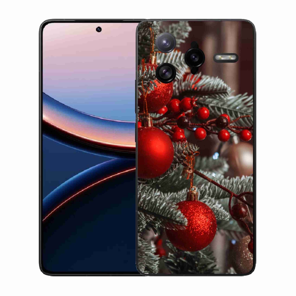 Gelový kryt mmCase na Xiaomi Poco F7 Ultra - vánoční ozdoby 2